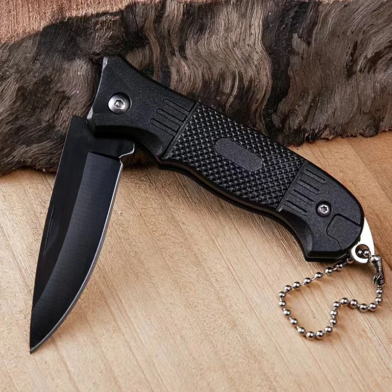 Outdoor stainless steel small knife camping survival folding knife high hardness portable key multifunctional