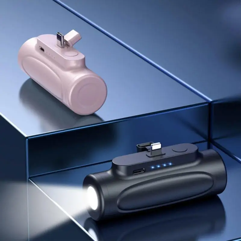 

5000mah Portable Power Bank Rechargeable Lightweight Power Bank High Lumens Universal Fast Phone Battery Pack For Outdoor Use