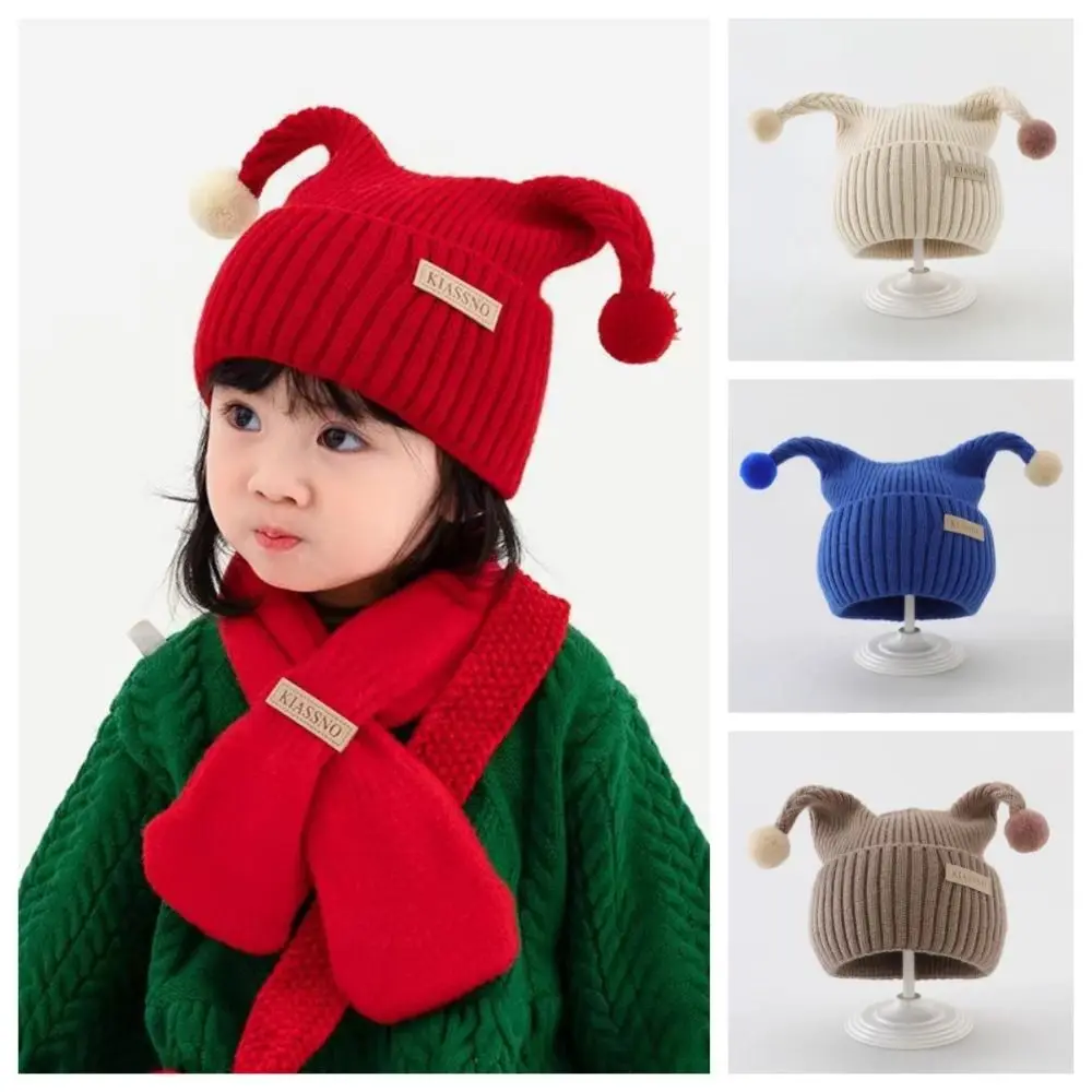 Wool Knitted Baby Hat with Flower Openwork for Winter