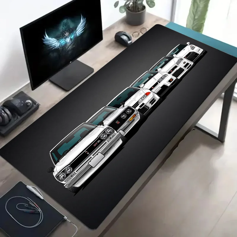 Supersized Sports Car Design Desk Mat – Non-Slip, Washable Mouse Pad