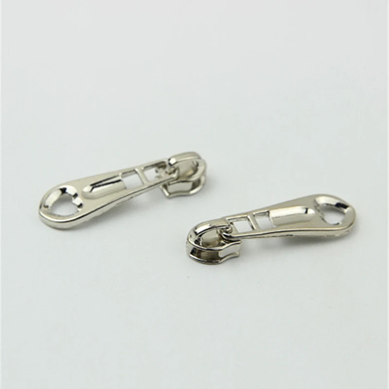 Zipper Repair Kit Zipper Pullers Zipper Sliders Zipper Heads 10Pcs Metal 5# For Jackets Clothes DIY