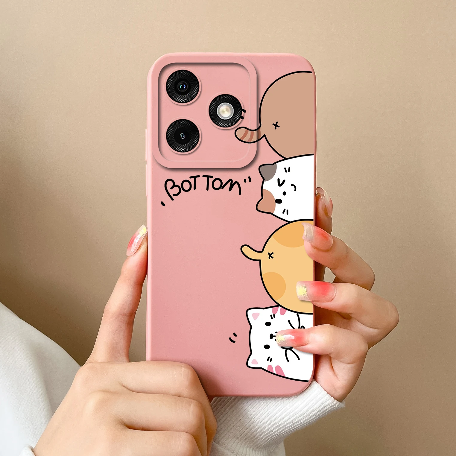 Soft Liquid Silicone Shockproof Back Cover - High Quality Lightweight Bumper Case, Various Styles Available