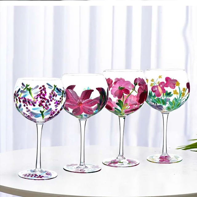Verres à vin Margarita créatifs faits à la main, verre à cocktail coloré,  gobelet, tasse, sans plomb, maison, bar, fête de mariage, verres, 270ml -  AliExpress