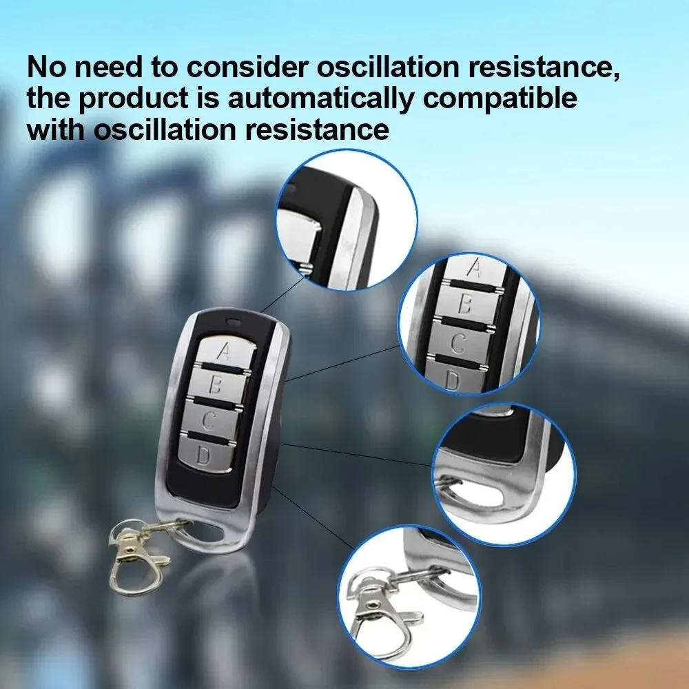Garage Remote Controller 3pcs Electronic Gate 433mhz Gate Key Fob Command Hand Transmitter Wireless Shutter Door