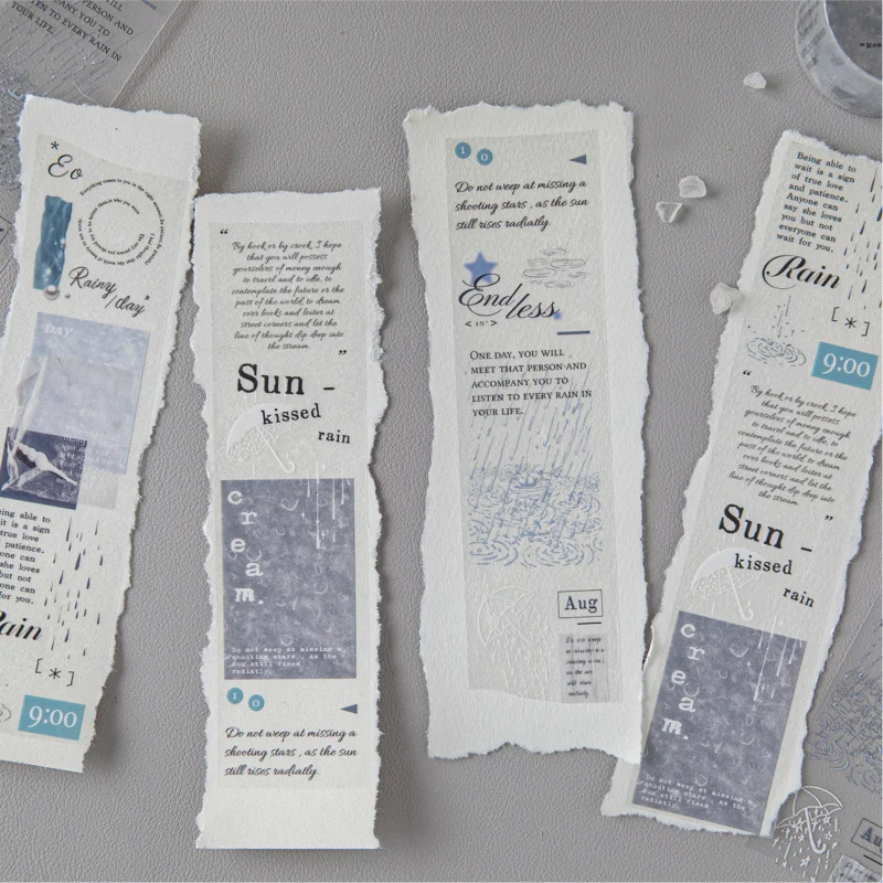 Retro Translucent Writable Journal Tape - Aesthetic Adhesive Decor
