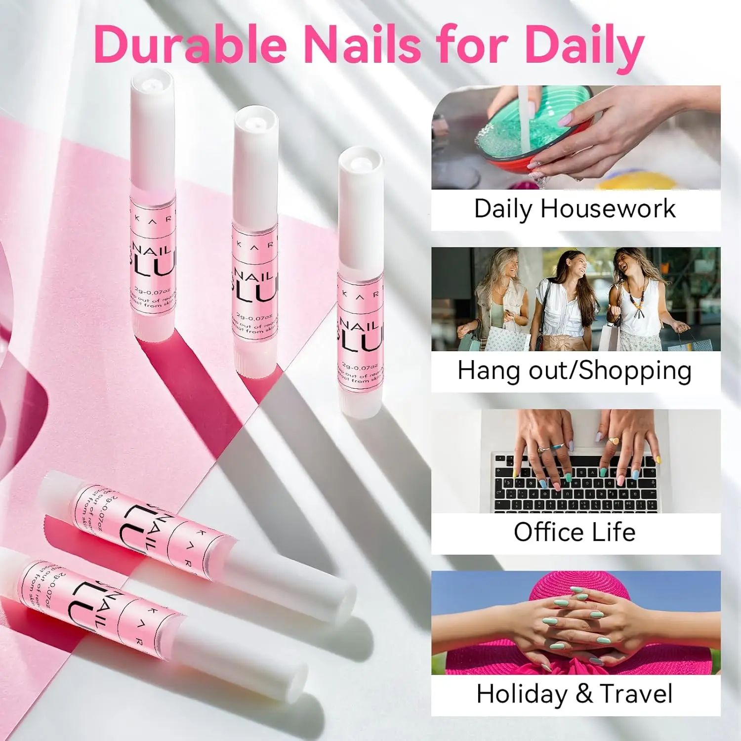 Nail Glue for Acrylic Nails Press On Nails