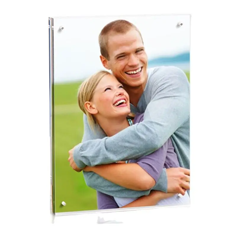 8*10inch clear acrylic photo frame with acrylic photo