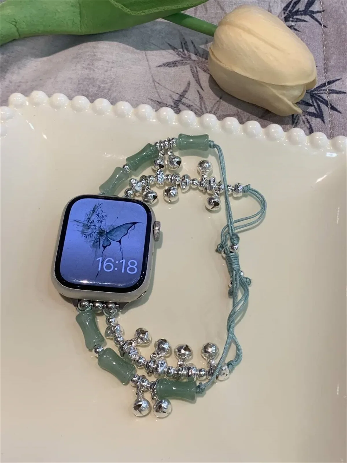 Bracelet de montre à bijoux pour iWatch Ultra 2 Series 10/9/8/7/6/5 Bracelet de montre tendance 42/44/45/46/49 mm 38/40/41 mm_voghion.com