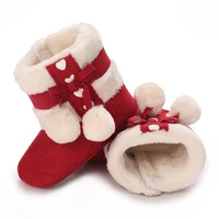 Winter Baby Cotton Shoes for Girls Plush and Thick Insulation Snow Boots Soft Soles Foot Protection Walking Shoes 2