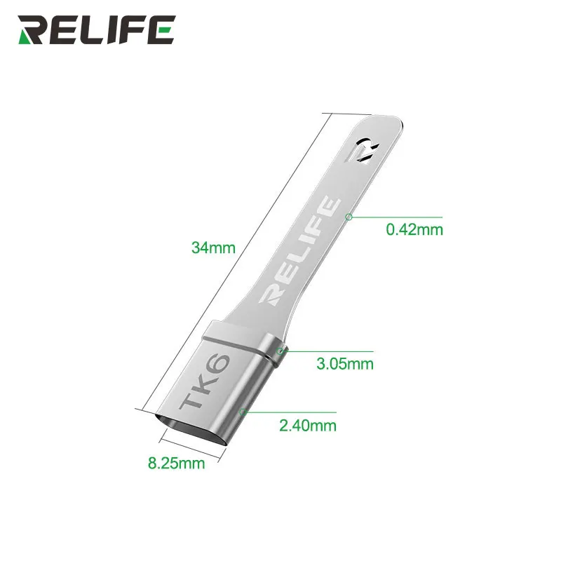 RELIFE TK6 USB-C 포트 보호기, 화상 및 녹화 방지, 정밀 위치 지정, 내열성, 휴대폰 Type-C 포트 납땜 수리용