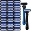 6-layer razor blade, men's stainless steel blade, classic water washed razor, sharp blade for clean shaving 1
