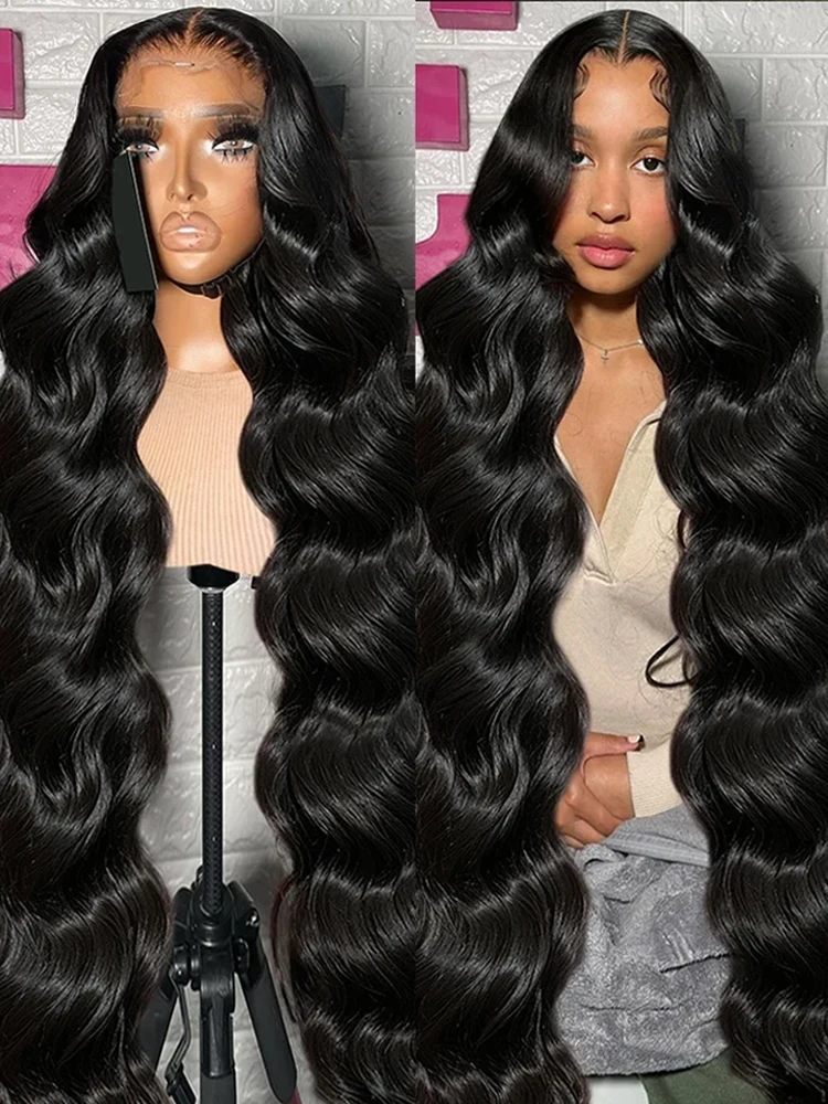 

180% HD 13x6 Lace Front Human Hair Wigs 40 Inches Transparent Body Wave 5x5 Glueless Ready To Wear 13x4 Lace Frontal Wig