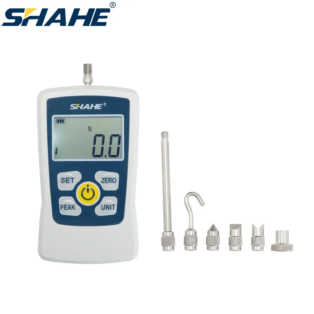 SHAHE Digitale Kraft Gauge Mit Hintergrundbeleuchtung Elektronische Push-Pull-Kraft Gauge Digitale Prüfstand Tragbare Pull Tester
