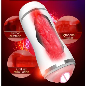 Vaginas For Men Automatic Blowjob Sucking Masturbator Vibrator for Adult Male Oral Sex Machine for Men Pussy Funny Adult Toys 3