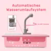 Cute Stone Sink Toy ， Upgraded Faucet, Kitchen Playset, Pool Floats, Kids Dishwasher Roleplay. 4