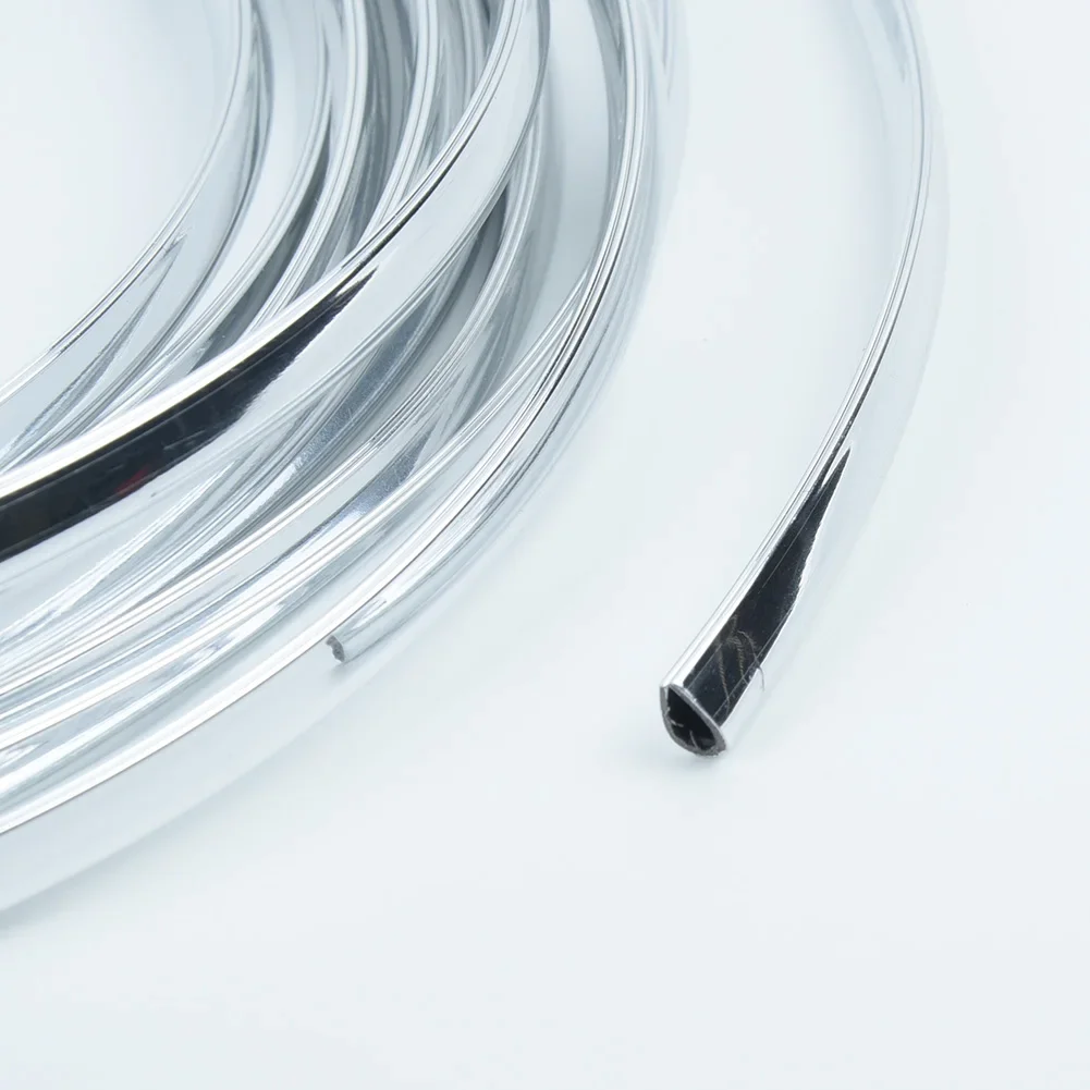 Trim Molding Strip U-profile Accessories Car Chrome Door Edge Grille PVC Protector Rims Anti Scratch 6M