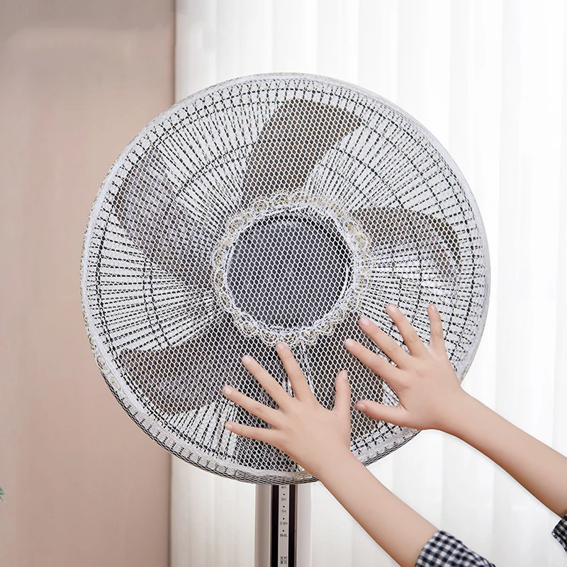 Electric Fan Dust Cover Electric Fan Mesh Cover to Protect Children's Anti Pinch Hand Mesh Protective Sleeve Storage Bag