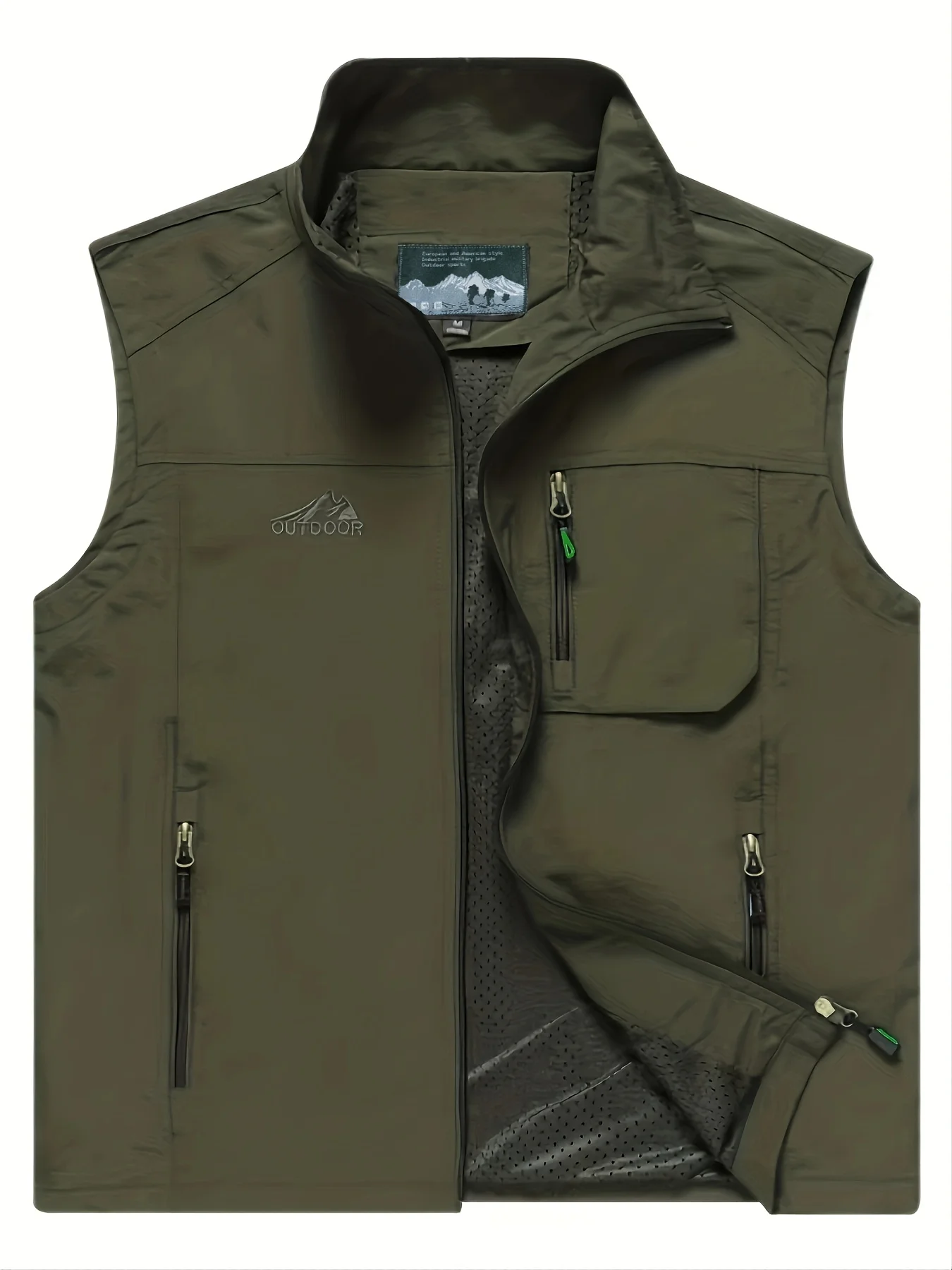 Large Size Vest Summer Mesh Men Hunting Motorcyclist Coat Men's Clothing Free Shipping MAN Embroidered Fishing Sleeveless Jacket