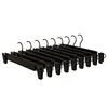 Home Frosted Plastic Trouser Rack Strong Seamless Clip Hangers To Dry Clothes Hangers for Clothes Home Storage & Organization 4
