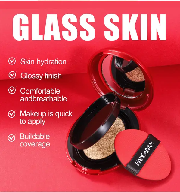 Air Cushion Foundation Light Natural Moisturizing Concealer Whitening Oil-control Women Base Long-lasting Makeup Korean Cosmetic