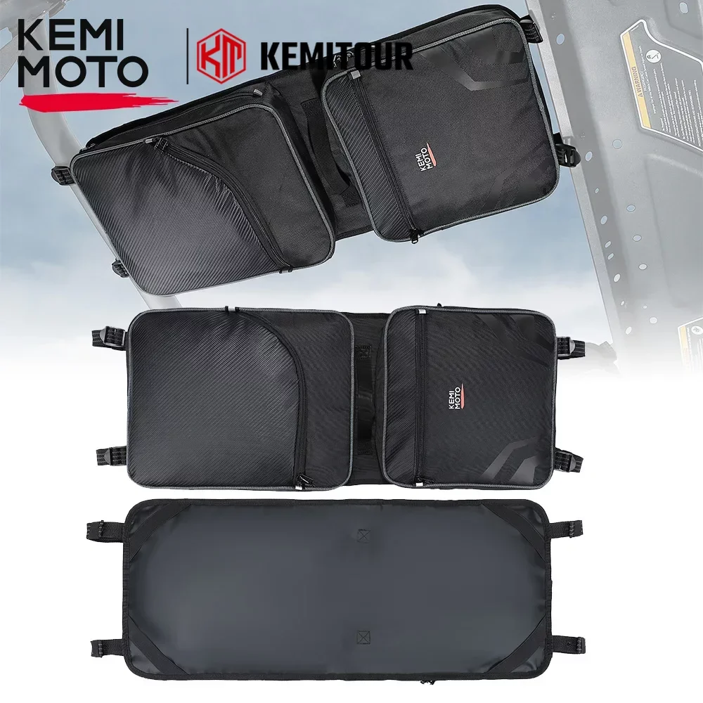 

Сумка для хранения на крышу KEMIMOTO UTV 1680D, ПВХ вместительная водонепроницаемая черная сумка для Can-Am Defender Max HD 5 7 8 9 10