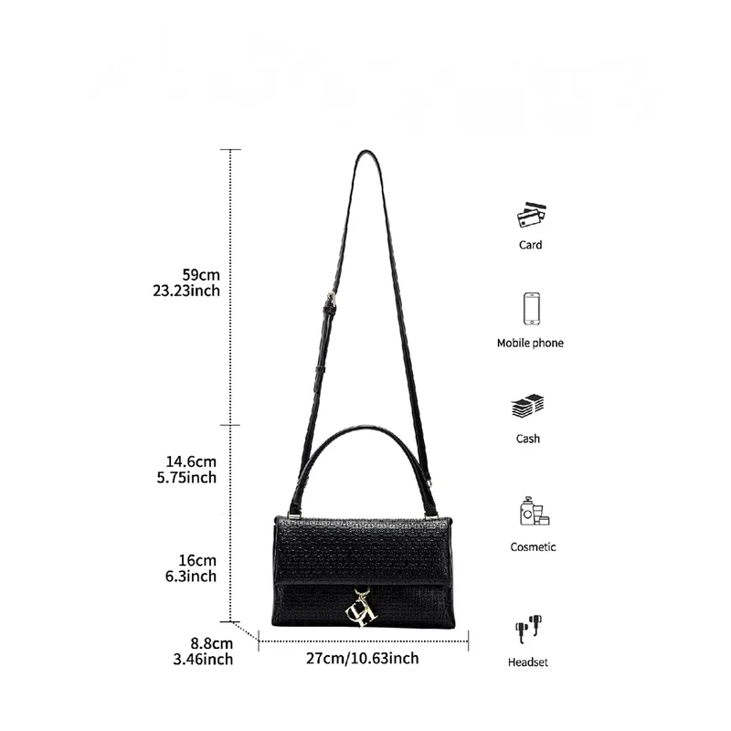 CH Detachable With Cover Chain Bag High Quality Women's Luxury Brand Bags Fashion Simple New Large Capacity Women's Shoulder Bag 6 CH Detachable With Cover Chain Bag High Quality Women's Luxury Brand Bags Fashion Simple New Large Capacity Women's Shoulder Bag - Image 6
