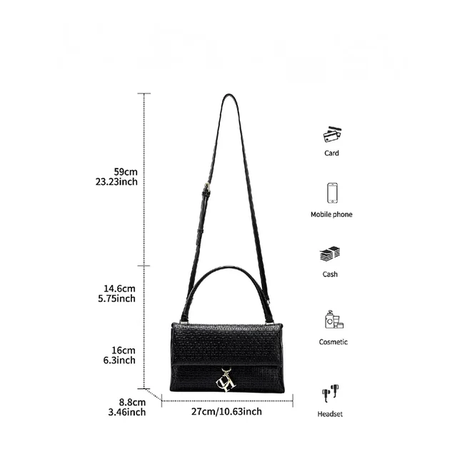 CH Detachable With Cover Chain Bag High Quality Women's Luxury Brand Bags Fashion Simple New Large Capacity Women's Shoulder Bag 6