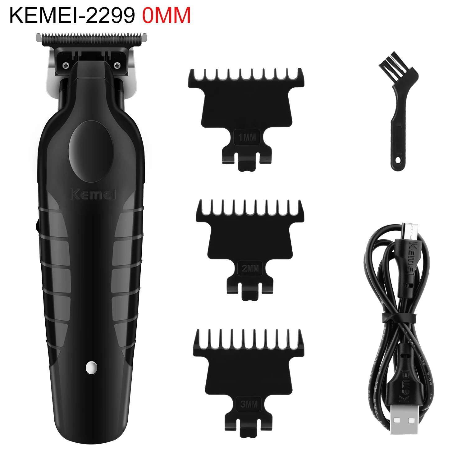 Kemei KM 2299 Men's Hair Clipper Professional Electric Hair Clipper USB