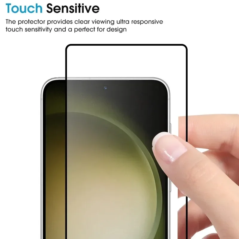 Full Cover Screen Protector for Samsung Galaxy S24 Plus Ultra 5G Fingerprint Unlock Protective Film Anti-scratch Tempered Glass