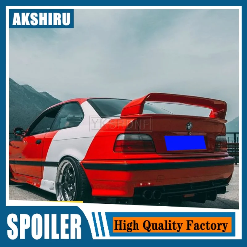 Per Bmw E36 M3 Spoiler 1990-2000 Bmw Serie M3 Gt Style Spoiler E36 Series 3 Coupe Abs Plastic Materail Spoiler Non Verniciato