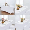 Spandex Rectangle Table Cloth Lycra, Washable and Wrinkle Resistant Table Cover Fitted for Event, Wedding Banquet Party 5