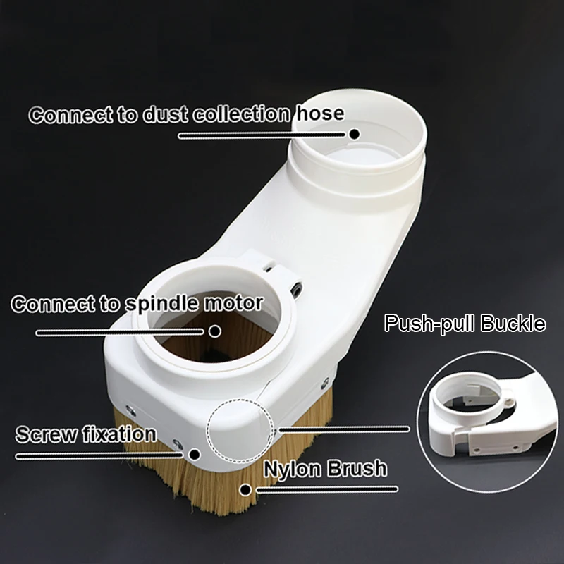 CNC Spindle Dust Cover Shoe Collector 70MM 75MM 80MM 85MM 90MM 100MM Dust Collector Cover Brush for Spindle Motor Router