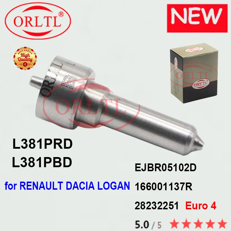 

Форсунка дизельного инжектора ORLTL L381PRD L381PBD D381 для DACIA LOGAN 28232251 EJBR05102D 166001137R, запасные части