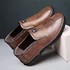 High Quality Leather Men Casual Shoes Handmade Light Mens Loafers Breathable Comfortable Walking Shoes Slip-on Driving Shoes 1