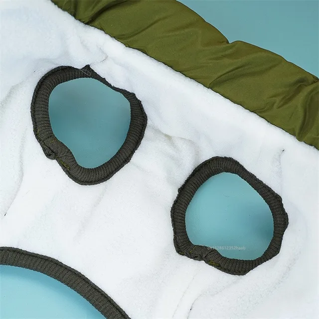Winter Warm Pet Dog Jacket with Harness Waterproof Dog Coat Vest for Small Medium Chihuahua French Bulldog Outdoor Dog Clothes 5