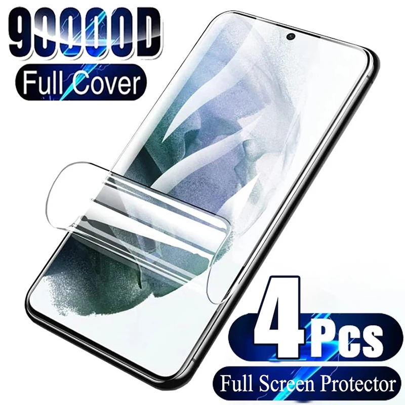 4Pcs Hydrogel Film Screen Protector For Samsung Galaxy S10 S20 S9 S21 S22 S23 Plus Ultra FE Screen Protector For Note 20 8 9 10