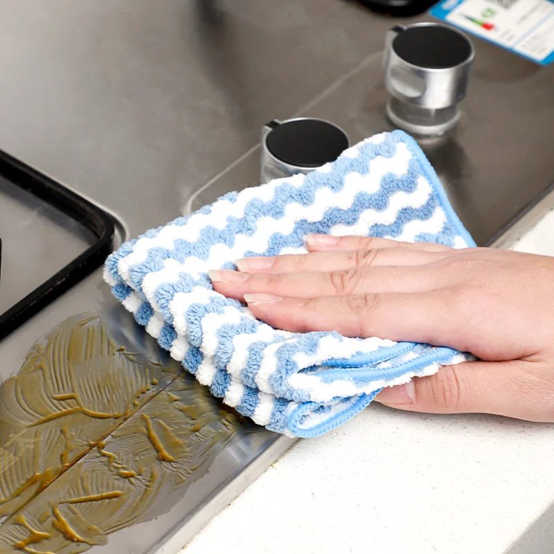 Vaatdoeken Super Absorberende Dikkere Schuursponsjes Wasdoeken Droog En Nat Schoon Handdoek Keuken Schoonmaakdoekjes Gereedschap