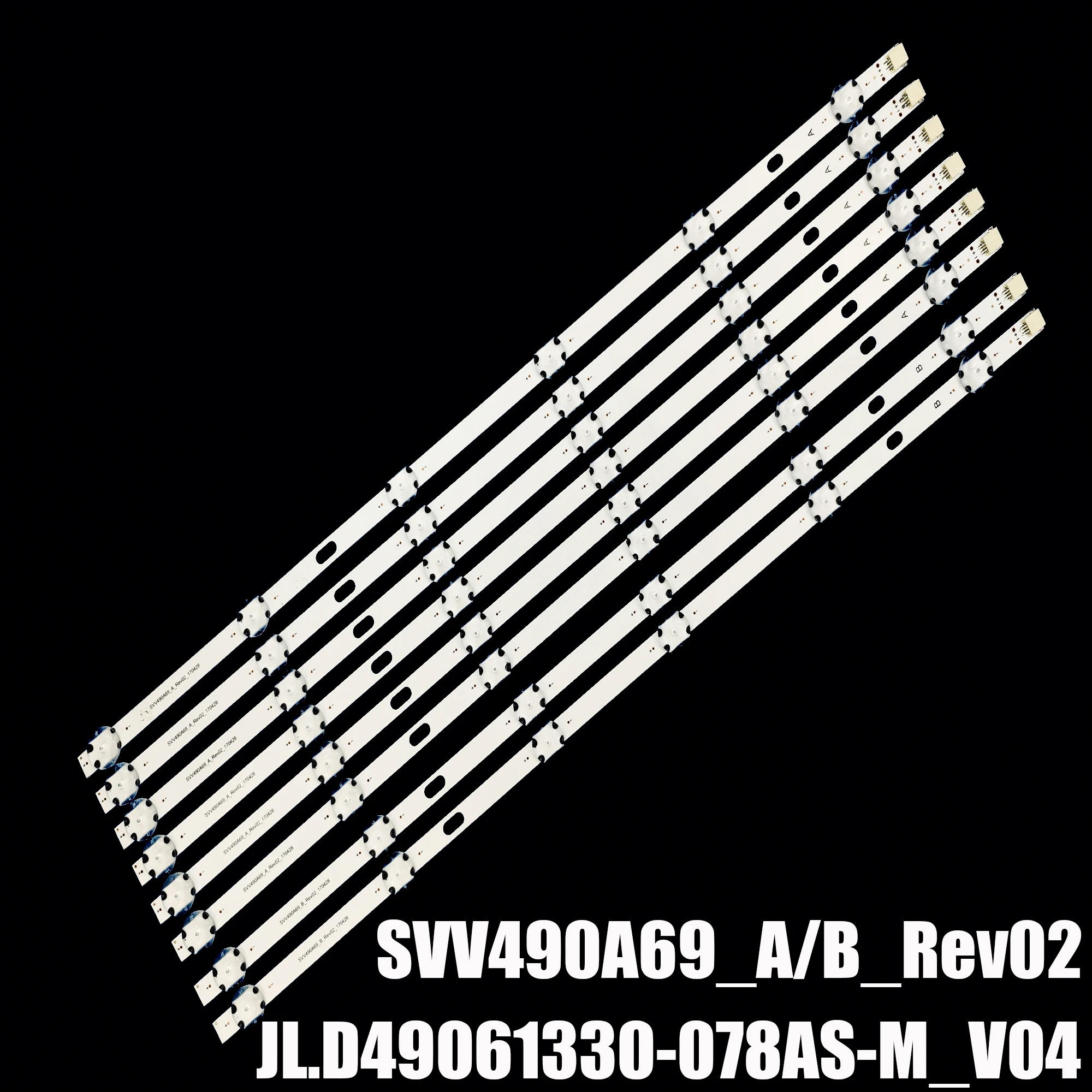 Tira de Retroiluminação Led para Btx49gx550b 49v5863dg Lt-49c890 49fx550b Lsc490fn02 Svv490a69 _ a b Jl.d49061330078as-m_v05 078hs