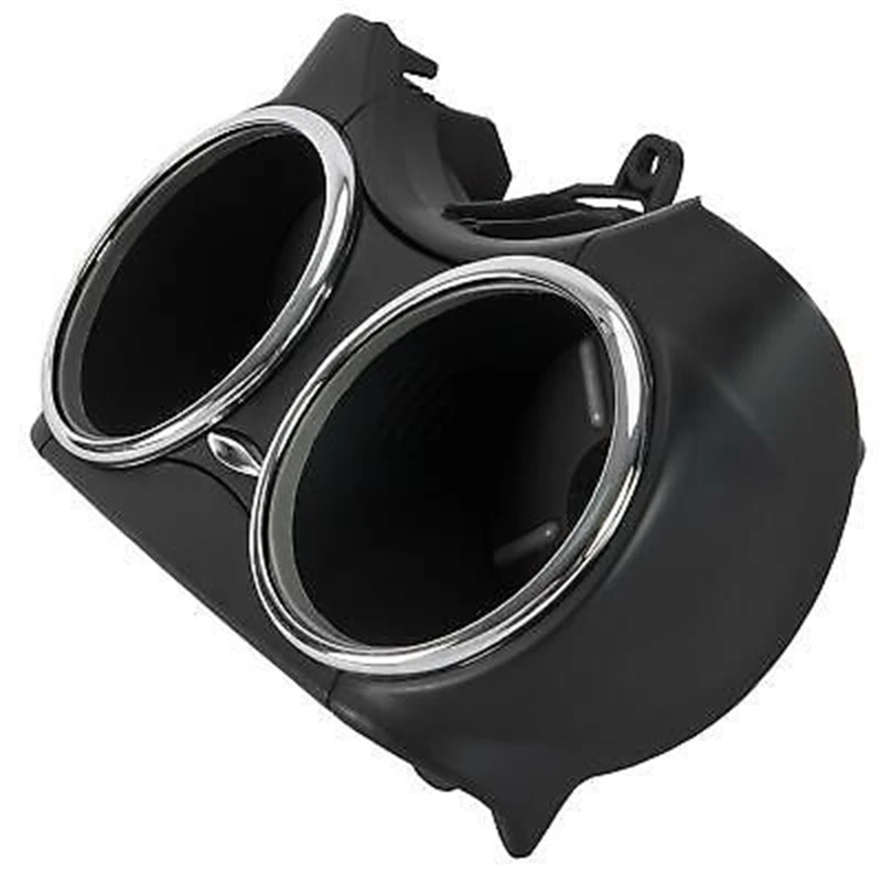 A-Premium Dual Cup Holder For Mercedes-Benz CLS-Class (W219) 2006-2011 - Black Center Console Replacement