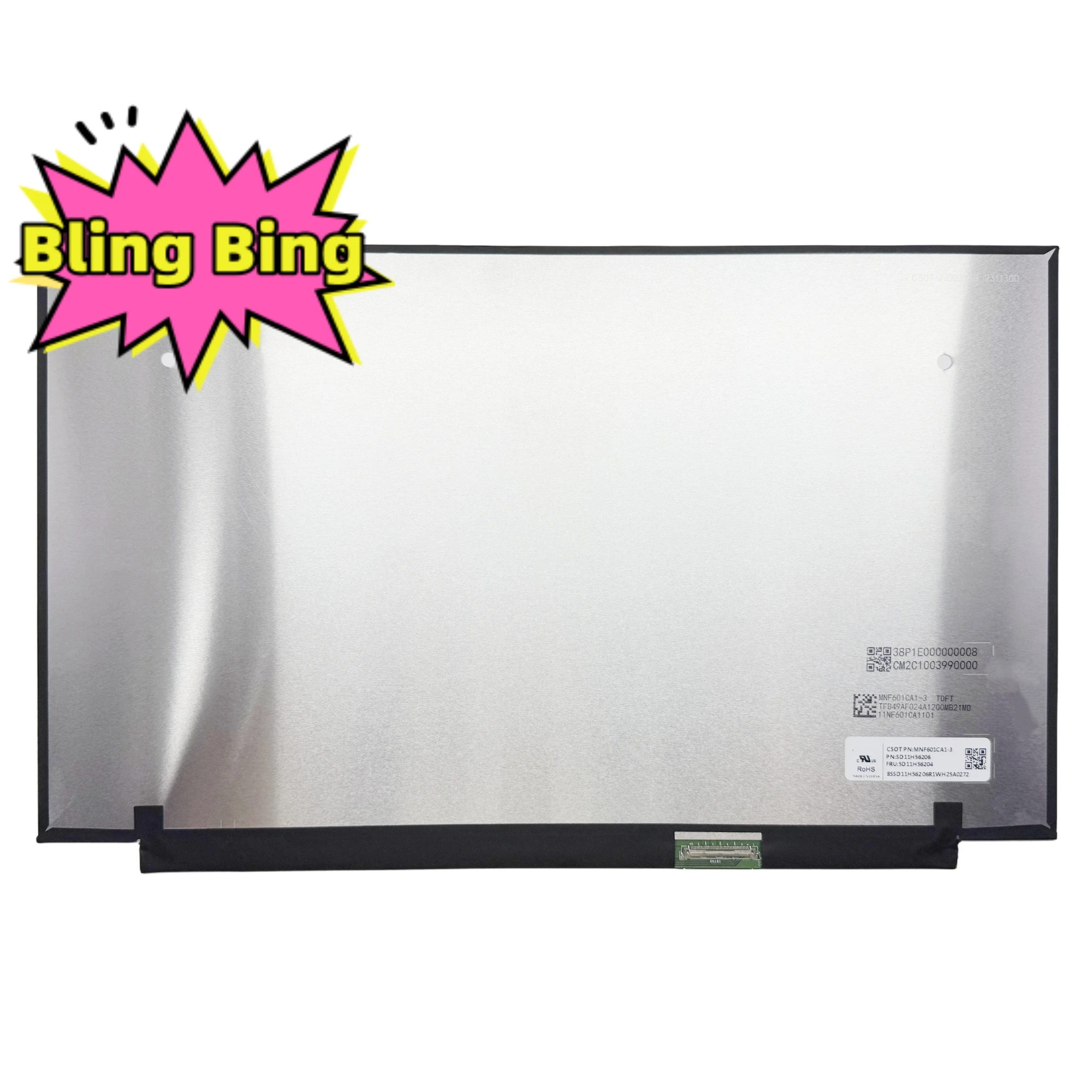 MNF601CA1-3 165Hz Laptop LCD Screen NE156QHM NY1 NE156QHM-NY1 LP156QHG ...