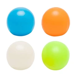 Glow In The Dark Luminous Balls Squishy Toy Sticky Wall Children