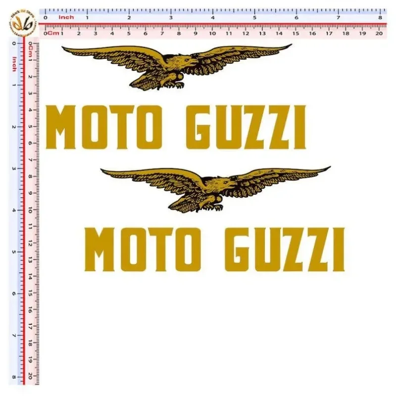 

Для наклеек Moto guzzi с принтом орла из ПВХ, наклейки со скидкой, Орл, золотой, черный принт, из ПВХ, Обрезанные, 15,5 см * 6,4 см