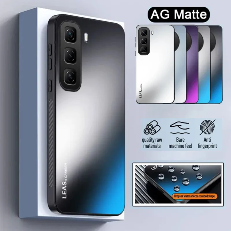 AG Frosted Camera Protection Armor Case - Matte Hard Shockproof Cover with Bumper
