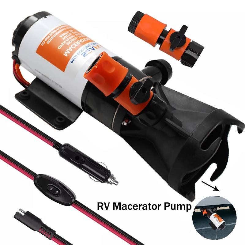 SEAFLORVMaceratorPump12GPM45LPMSmallPortableSewagePumpFor