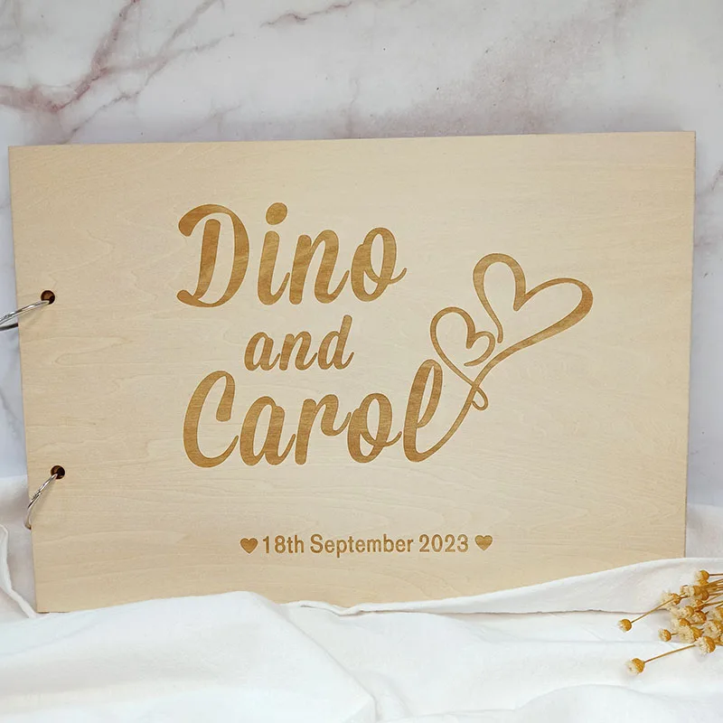 wedding guest books,Wedding album,Wedding memory Engraved book ideas,Unique wedding guest book