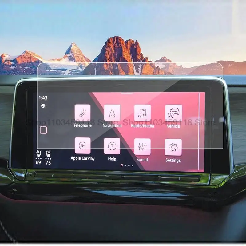 

Tempered glass screen protector film For VW Volkswagen Atlas 2024 12inch Car Interior GPS Navigation anti-scratch accessories