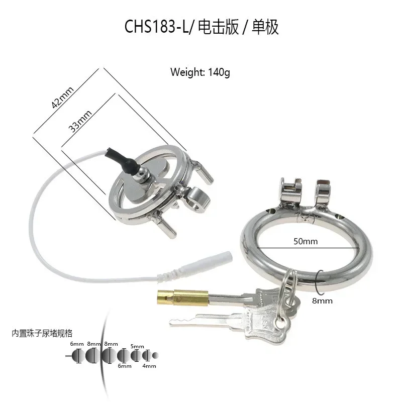 Electro Shock Chastity Device Physical Therapy Cock Cages Stimulation Pulse Massage Sex Toys For Men Medical Themed Cock Ring