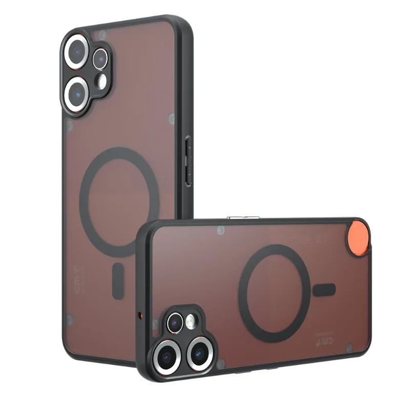 MagSafe Matte Magnetic Shockproof Hard Bumper Case with Wireless Charging Compatibility