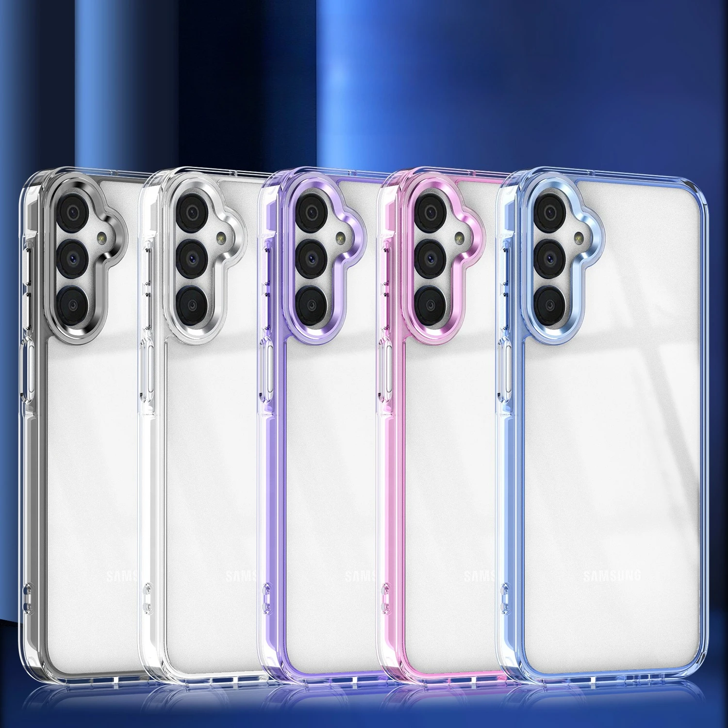 Luxury Transparent Shockproof Phone Case Cover