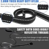 Heavy Duty Dog Leash- Nylon reflective dog leash with Soft Padded 2 Handle & Auto Lock Frog Clip Outdoor dog leash 5